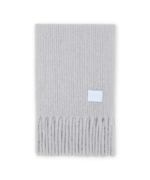 palette knit muffler (gray)