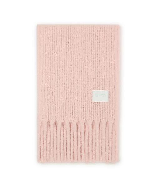 palette knit muffler (peach)