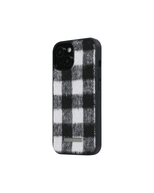 Cozy check iphone case BLACK