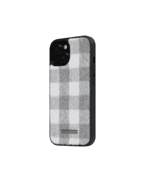 Cozy check iphone case GREY