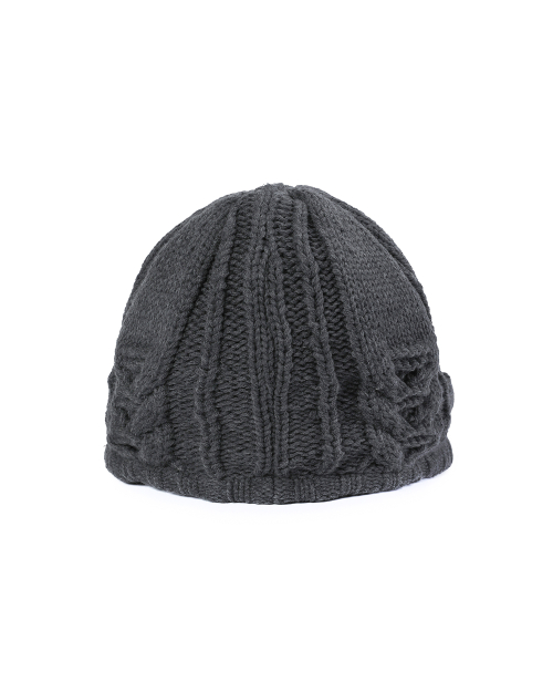 Cable knit beret GREY