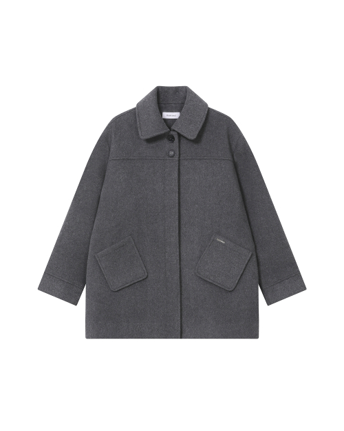 Slate half coat GREY