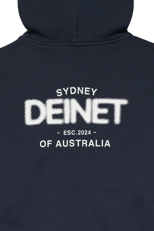 LOST IN SYDNEY ZIP-UP HOODIE IN NAVY