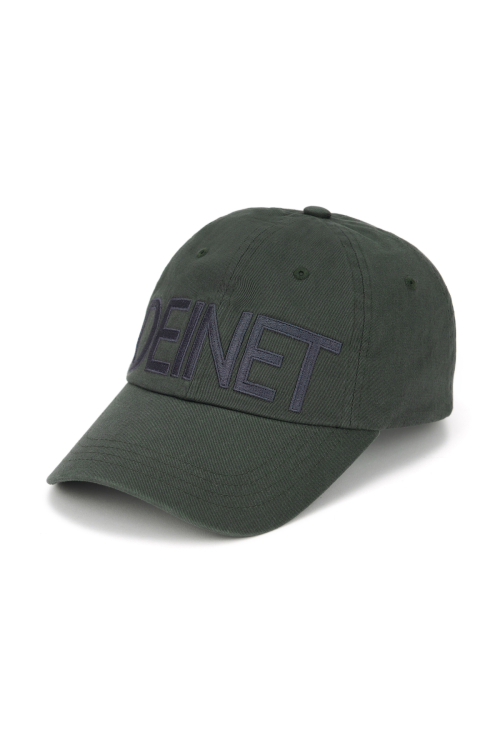 DEINET BIG LOGO CAP IN CHARCOAL