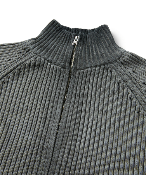 MUSK ZIP-UP KNIT (BLACK)