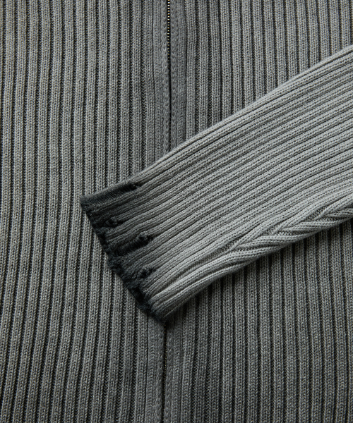 MUSK ZIP-UP KNIT (BLACK)