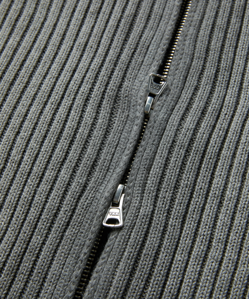 MUSK ZIP-UP KNIT (BLACK)