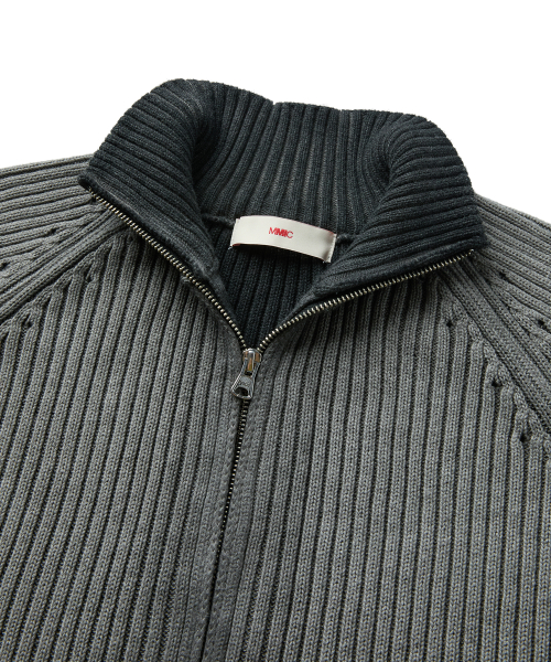MUSK ZIP-UP KNIT (BLACK)