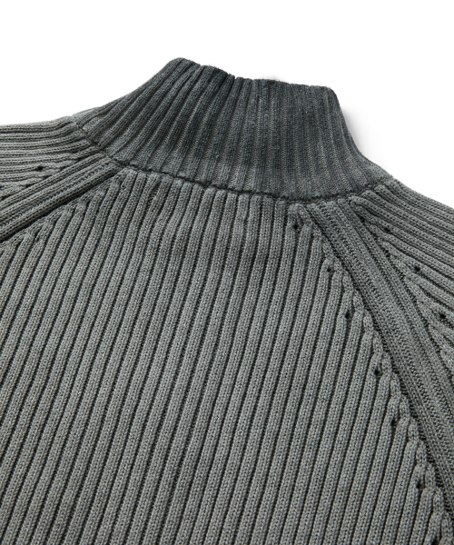 MUSK ZIP-UP KNIT (BLACK)