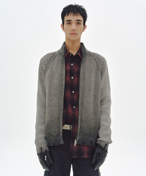 MUSK ZIP-UP KNIT (BLACK)