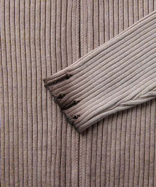 MUSK ZIP-UP KNIT (BROWN)