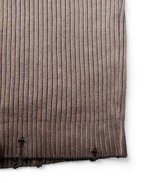 MUSK ZIP-UP KNIT (BROWN)