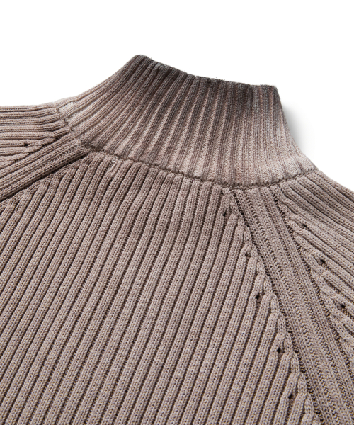 MUSK ZIP-UP KNIT (BROWN)