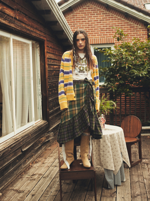 MULTI STRIPE CARDIGAN YELLOW