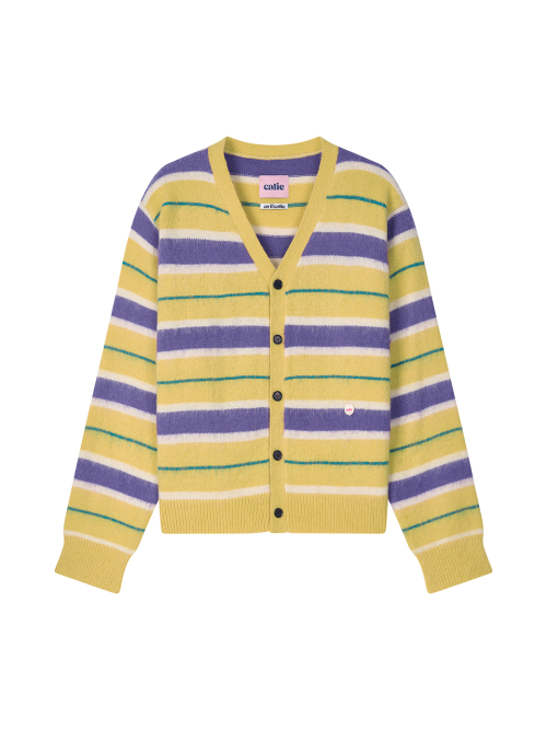 MULTI STRIPE CARDIGAN YELLOW