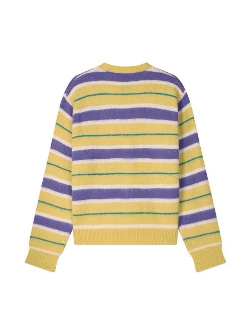 MULTI STRIPE CARDIGAN YELLOW