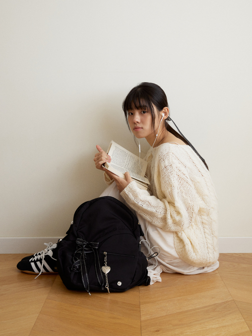 Romantique sneaker backpack_black