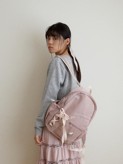 Romantique sneaker backpack_nude pink