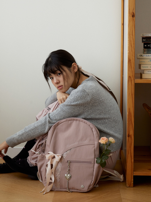 Romantique sneaker backpack_nude pink
