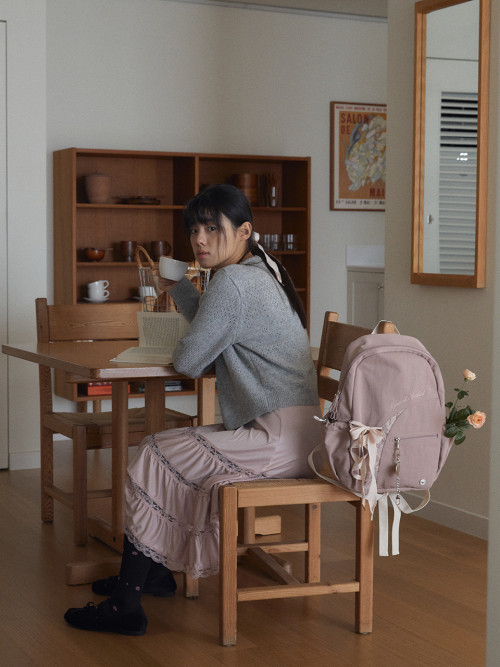 Romantique sneaker backpack_nude pink