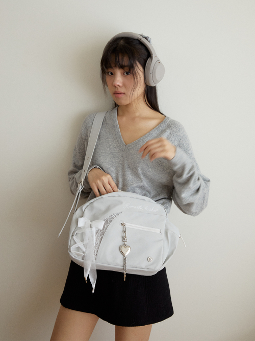 Romantique sneaker crossbody bag_grey