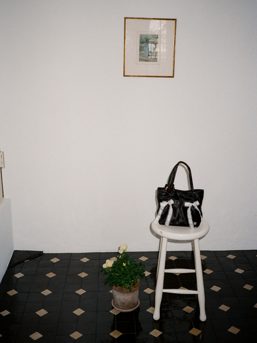 Mini easy ribbon bag_black