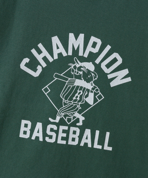 BASEBALL 레귤러핏 롱슬리브 티셔츠 Dark Green
