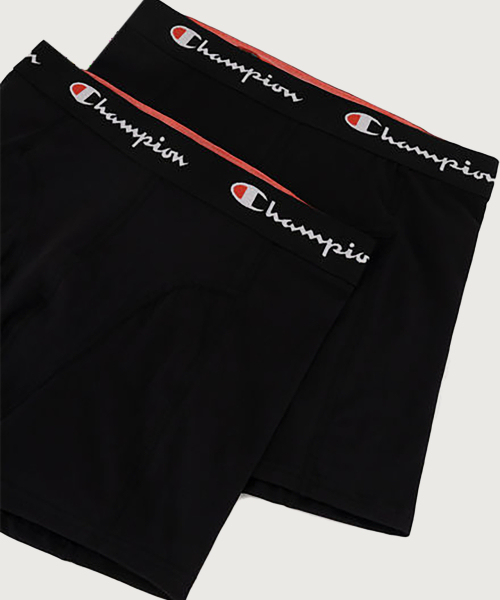 남성 스크립트 로고 드로즈 2PACK Black