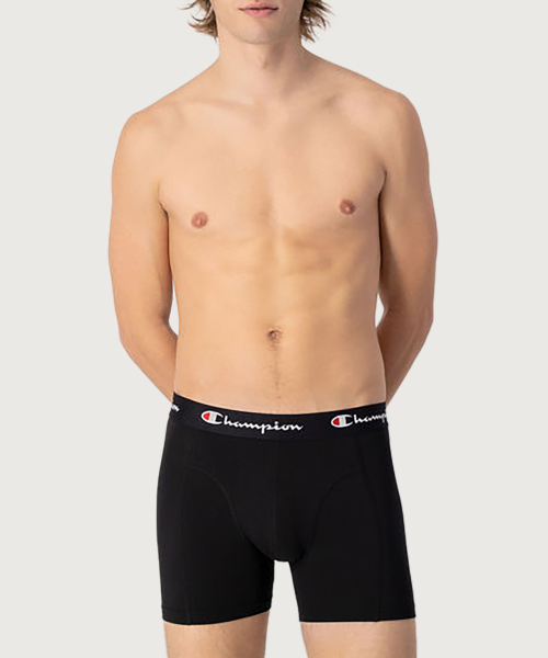 남성 스크립트 로고 드로즈 4PACK Black