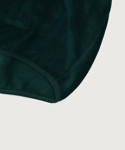빅 C로고 오버핏 하프 집업 플리스 Dark Green