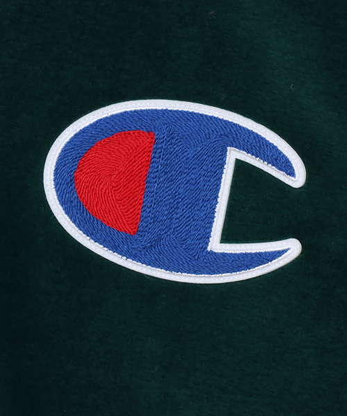 빅 C로고 오버핏 하프 집업 플리스 Dark Green