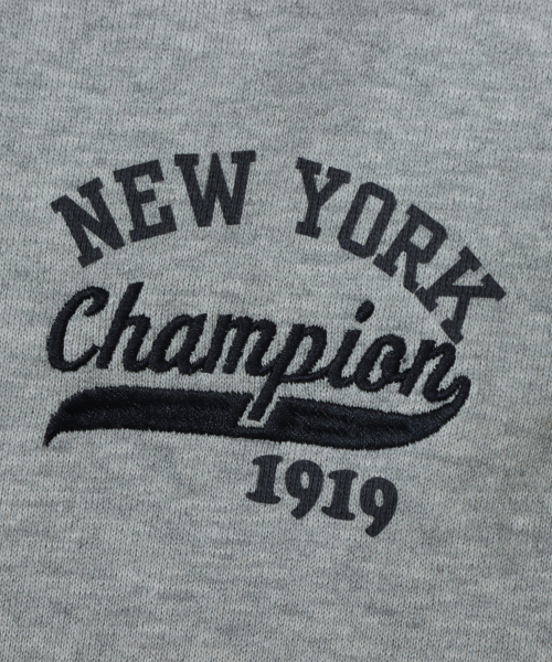 여성 NEW YORK 루즈핏 후드 티셔츠 Oxford Grey