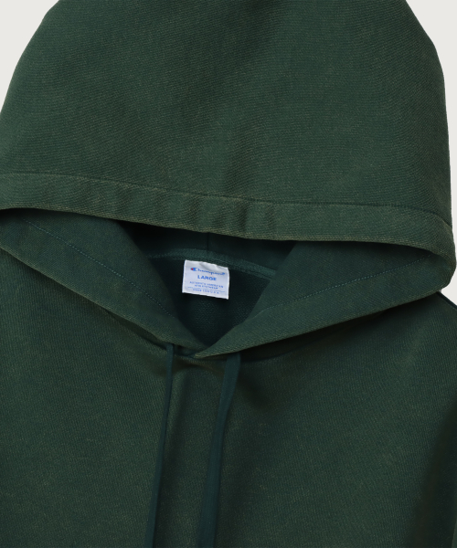조그택 어센틱 로고 오버핏 후드 티셔츠 Dark Green
