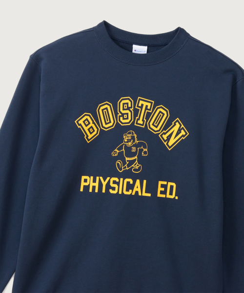 BOSTON 레귤러핏 크루넥 스웨트셔츠 Navy