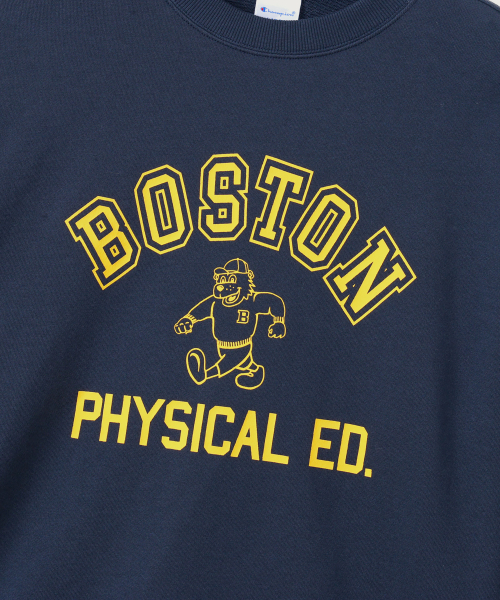BOSTON 레귤러핏 크루넥 스웨트셔츠 Navy