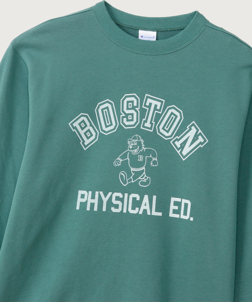 BOSTON 레귤러핏 크루넥 스웨트셔츠 Dark Green