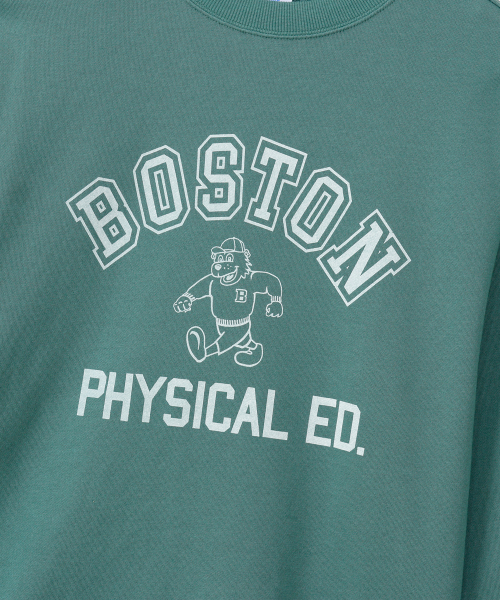 BOSTON 레귤러핏 크루넥 스웨트셔츠 Dark Green