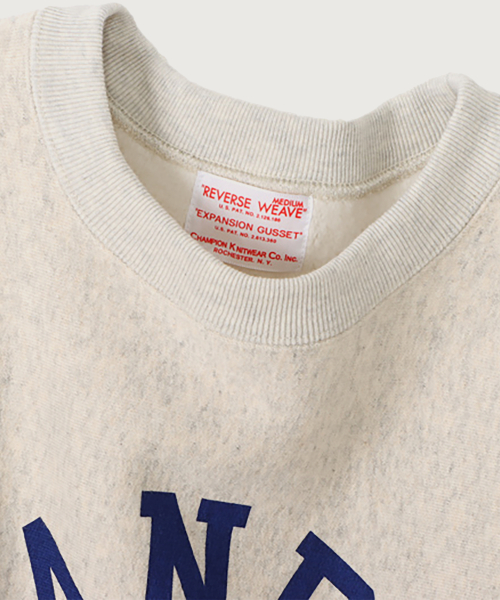 [True To Archives] 2ND BRANDEIS 기모 스웨트셔츠 S.Grey x Navy