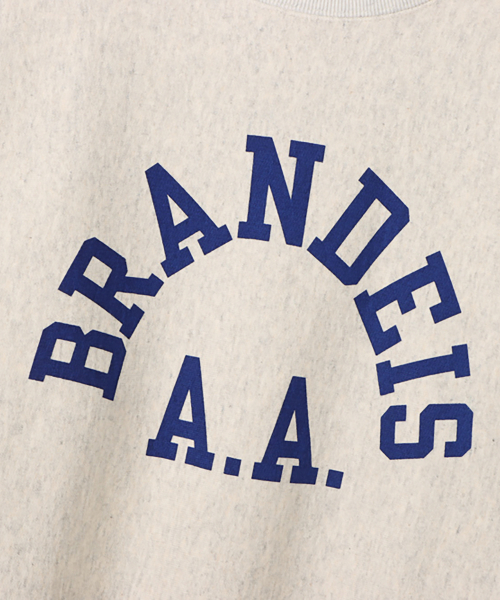 [True To Archives] 2ND BRANDEIS 기모 스웨트셔츠 S.Grey x Navy