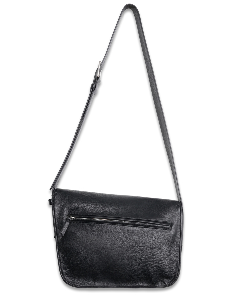 Kanon Soft Leather Shoulder Bag BLACK