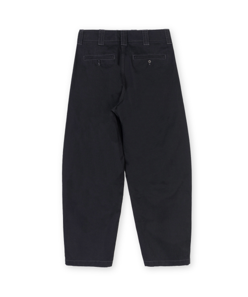 Washed Work Pants, Black