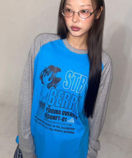 YURINA Raglan LS-T [Blue]