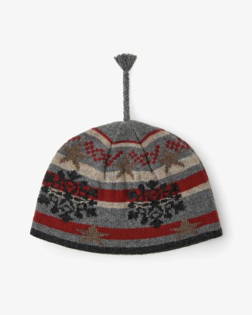 SNOW TASSEL BEANIE [GREY]