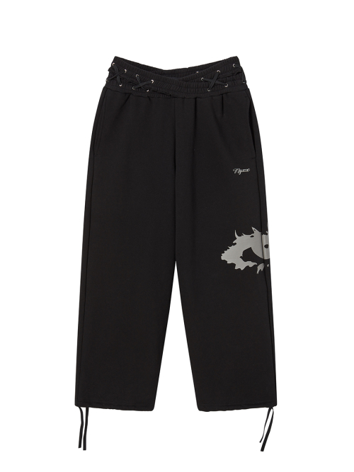 EMBLEM PRINTING JOGGER PANTS CAMO