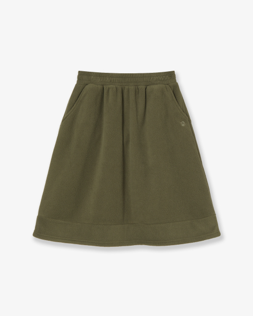 BALLOON FLEECE SKIRT [OLIVE]