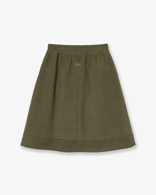 BALLOON FLEECE SKIRT [OLIVE]