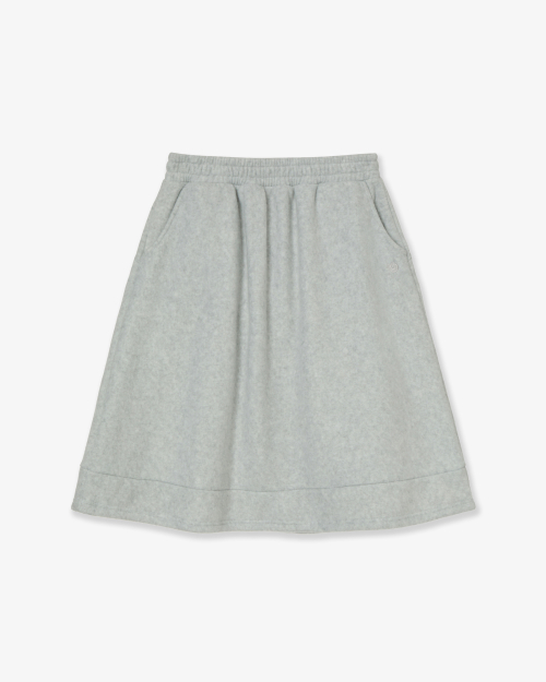 BALLOON FLEECE SKIRT [LIGHT GREY]