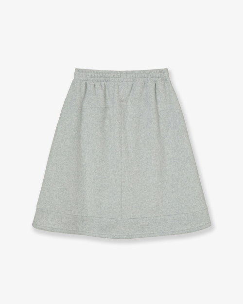 BALLOON FLEECE SKIRT [LIGHT GREY]