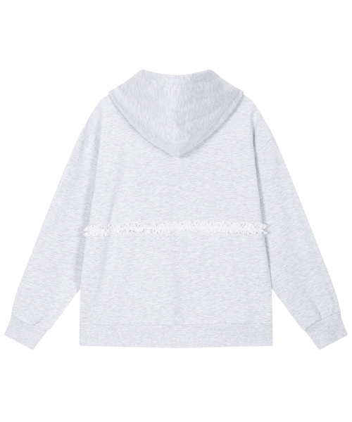 MERINGUE HOOD ZIP-UP-MELANGE