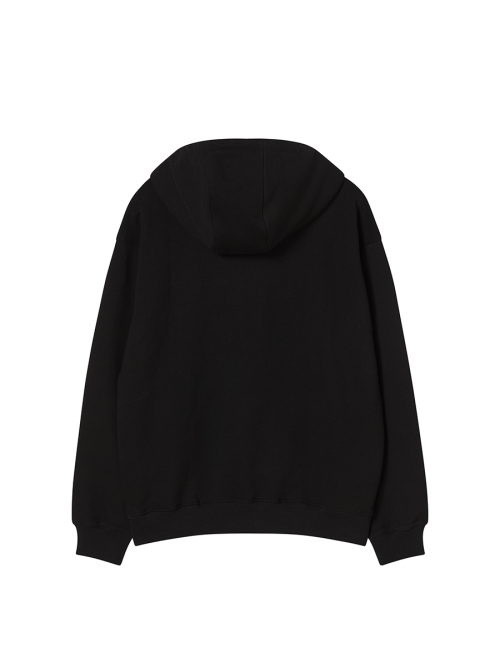 NY APLIQUE HOODIE BLACK
